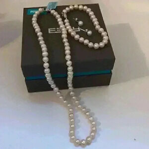 Effy Authentic New 3 Piece Pearl Set